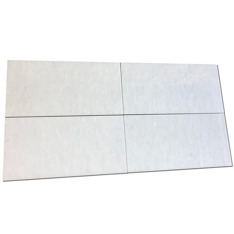 Polar White Marble Tile 12x24 Polished