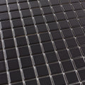 Porcelain Mosaics Black 1x1 Square Matte   Mosaic