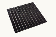 Porcelain Mosaics Black 1x1 Square Matte   Mosaic