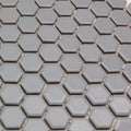 Porcelain Mosaics Gray 1x1 Hexagon Matte   Mosaic