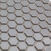 Porcelain Mosaics Gray 1x1 Hexagon Matte   Mosaic