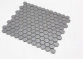 Porcelain Mosaics Gray 1x1 Hexagon Matte   Mosaic
