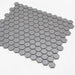 Porcelain Mosaics Gray 1x1 Hexagon Matte   Mosaic