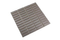 Porcelain Mosaics Gray 1x3 Stacked Matte   Mosaic
