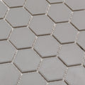 Porcelain Mosaics Gray 2x2 Hexagon Matte   Mosaic