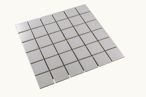 Porcelain Mosaics Gray 2x2 Square Matte   Mosaic