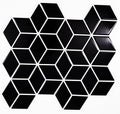 Porcelain Mosaics Shapes Black Diamond Glossy   Mosaic