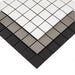Porcelain Mosaics Solids Black 2x2 Square Matte   Mosaic