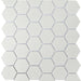 Porcelain Mosaics Solids White 2x2 Hexagon Matte   Mosaic