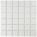 Porcelain Mosaics Solids White 2x2 Square Matte   Mosaic