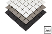 Porcelain Mosaics Solids White 2x2 Square Matte   Mosaic