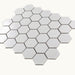 Porcelain Mosaics White 2x2 Hexagon Matte   Mosaic