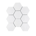 Porcelain Mosaics White 4x4 Hexagon Matte   Mosaic