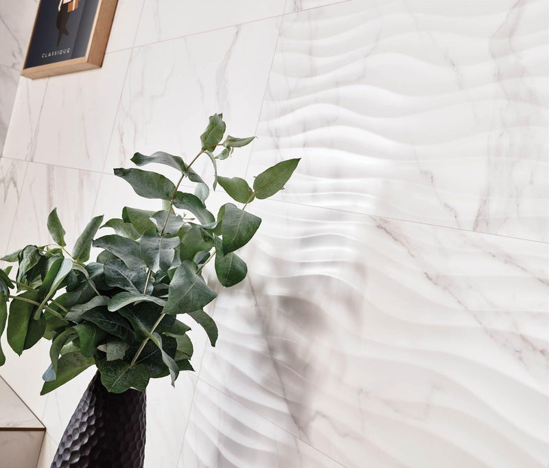 Precious Calacatta Glossy 14x27 Ceramic  Tile