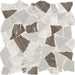 Predella Reverent Taupe Blend Pebble Tumbled Marble  Mosaic