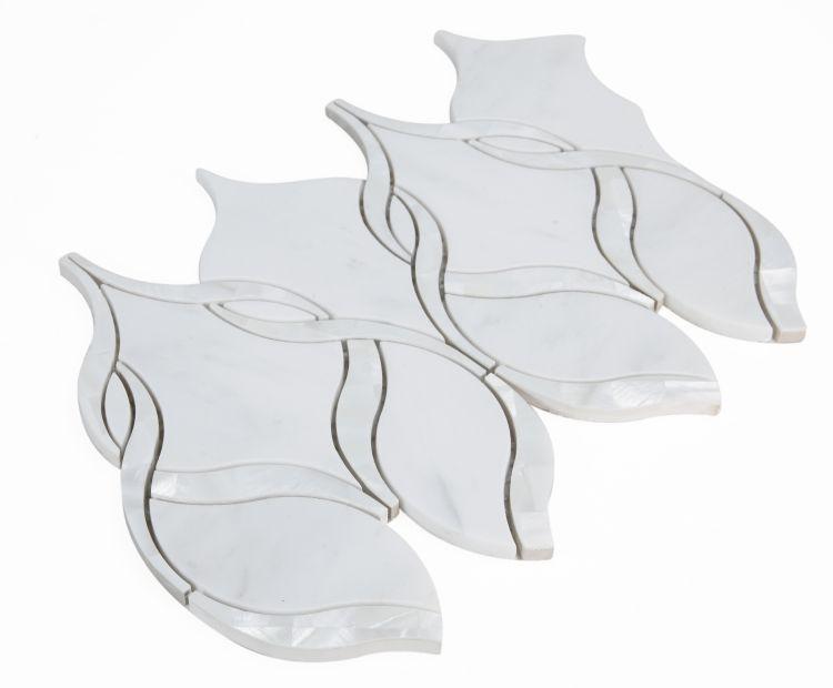 Prestige Pearl Snow Intertwining Arabesque    Mosaic