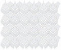 Prestige White Intertwining Arabesque  Glass  Mosaic