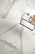 Prestigio Calacatta Lucido Polished 12x24 Porcelain  Tile
