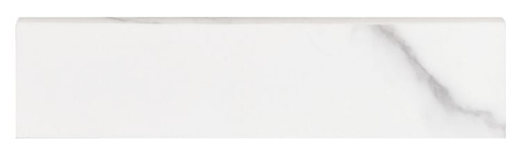 Prestigio Statuario Lucido Polished 3x12 Porcelain Bullnose