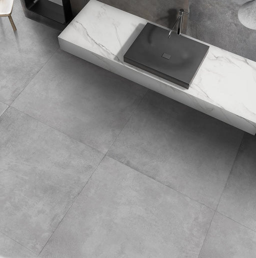 Promenade Silver Matte 48x48 Porcelain  Tile