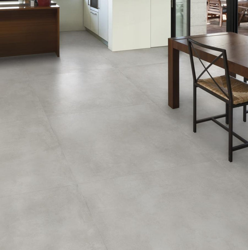 Promenade White Matte 48x48 Porcelain  Tile