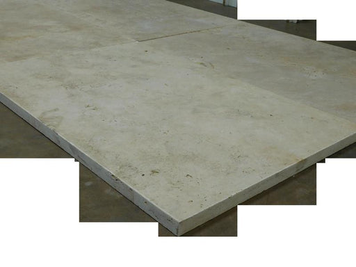 Qdi Light Travertine Paver 24x36 Tumbled   1.25 inch