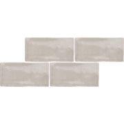 Quater Cendre Glossy 3x6 Ceramic  Tile
