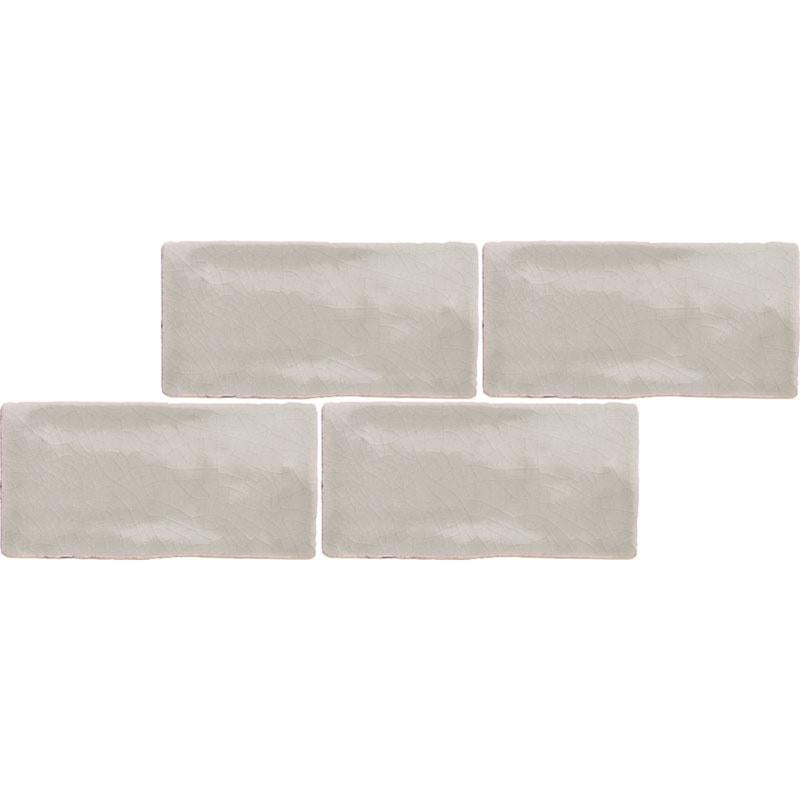 Quater Cendre Glossy 3x6 Ceramic  Tile