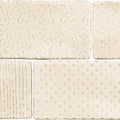 Quater Ecru Deco Glossy 3x6 Ceramic  Tile
