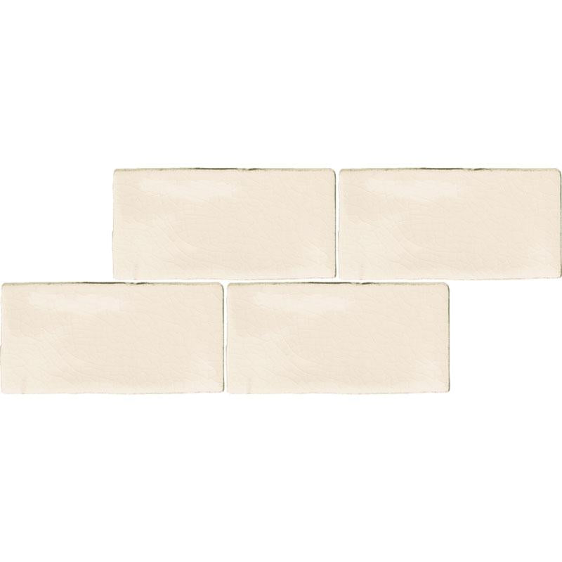 Quater Ecru Glossy 3x6 Ceramic  Tile