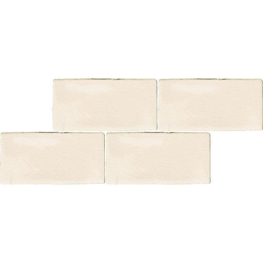 Quater Ecru Glossy 3x6 Ceramic  Tile