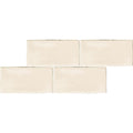 Quater Ecru Glossy 5/8x12 Ceramic Demi Bullnose