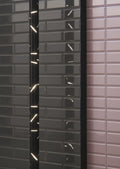 Quintessenza Dintorni Nero Glossy 3x11.8 Ceramic  Tile