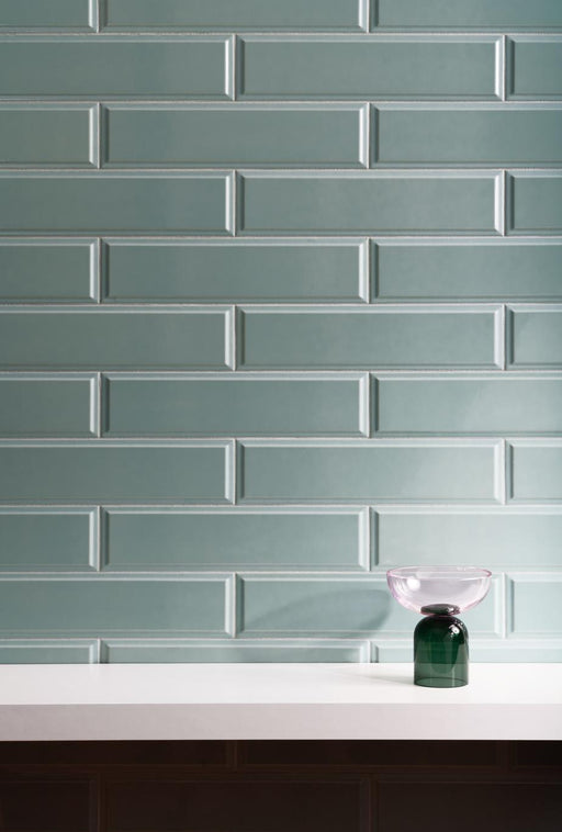 Quintessenza Dintorni Verde Glossy 3x11.8 Ceramic  Tile