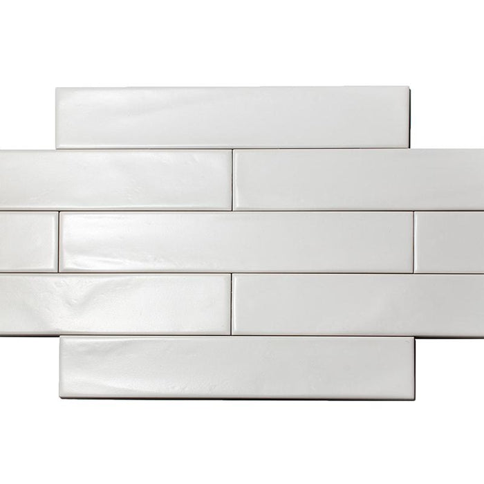Quintessenza Pigmento Bianco Matte 2.4x14.5 Porcelain  Tile