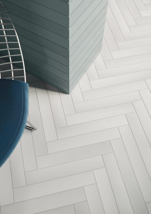 Quintessenza Pigmento Bianco Matte 2.4x14.5 Porcelain  Tile