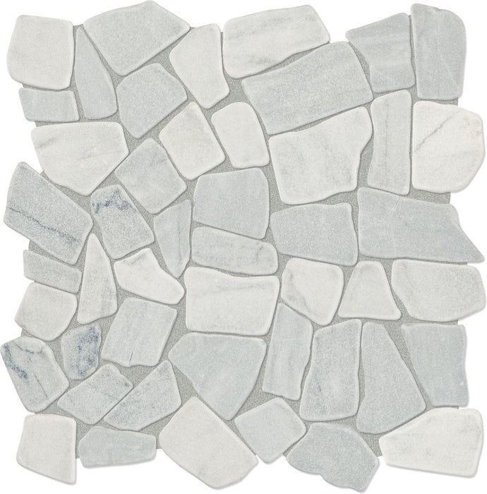 Raine Cirrus Storm Pebble Tumbled Marble  Mosaic