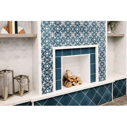 Remy Cobalt Matte 8x8 Cement  Tile