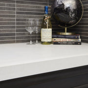 Reside Black 1x12 Stacked Matte, Semi Polished Porcelain  Mosaic