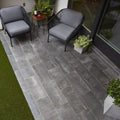 Reside Black Semi Polished 12x24 Porcelain  Tile