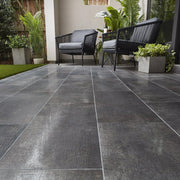 Reside Black Semi Polished 12x24 Porcelain  Tile