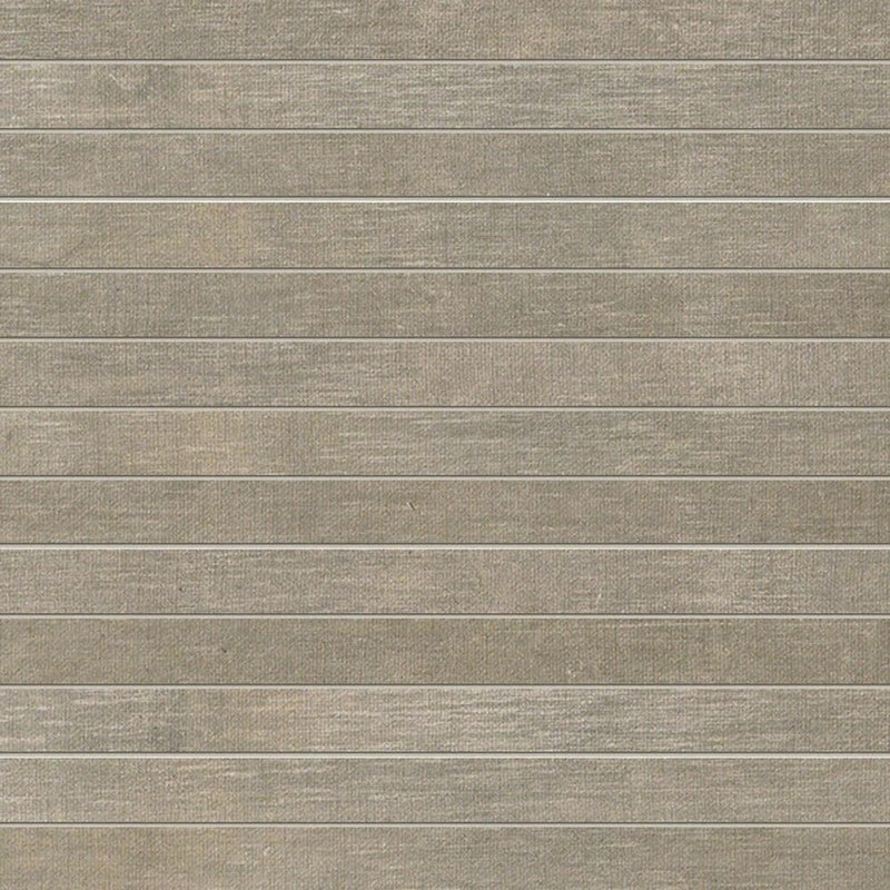 Reside Brown 1x12 Stacked Matte, Semi Polished Porcelain  Mosaic