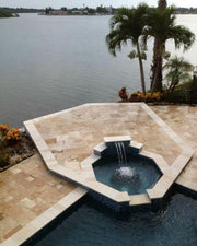 Riviera Travertine Paver Pattern Tumbled