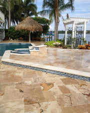 Riviera Travertine Paver Pattern Tumbled