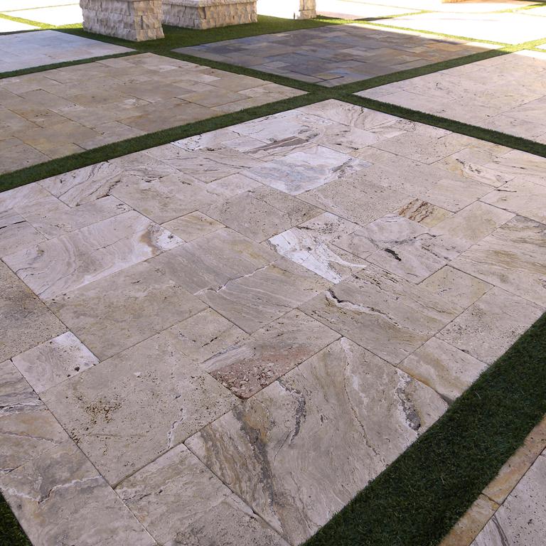 Riviera Travertine Paver Pattern Tumbled