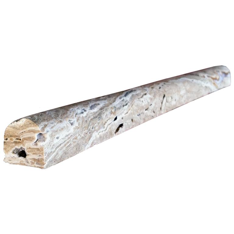 Riviera Travertine Trim 12 Honed     Pencil Rail