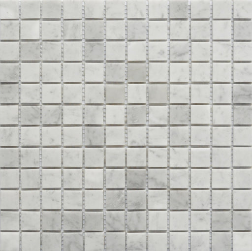 Rockart Carrara 1x1 Square Polished Marble  Mosaic