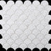 Rockart Terrazzo White Scale Matte Recycled Glass  Mosaic