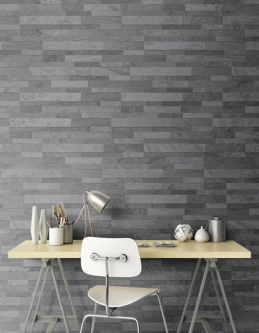 Rockwall Grey Matte 6x24 Porcelain  Tile