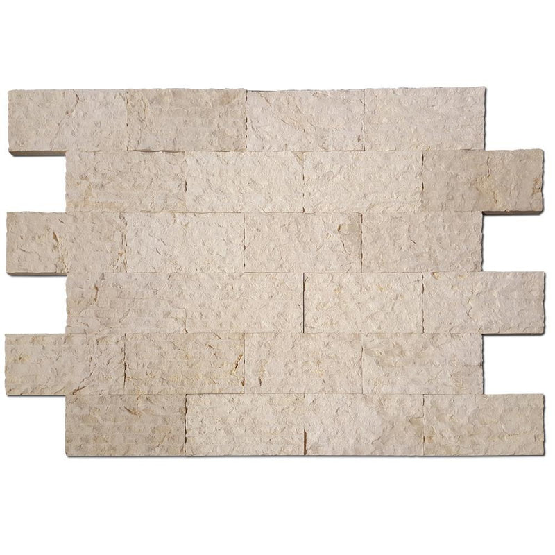 Royal Beige Marble Veneer 6x12 Splitface